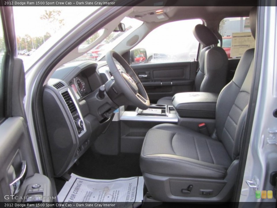 Dark Slate Gray Interior Photo for the 2012 Dodge Ram 1500 Sport Crew Cab #54643854