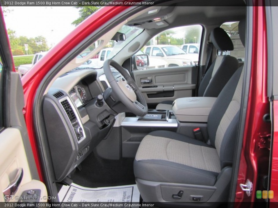 Dark Slate Gray/Medium Graystone Interior Photo for the 2012 Dodge Ram 1500 Big Horn Crew Cab #54643960