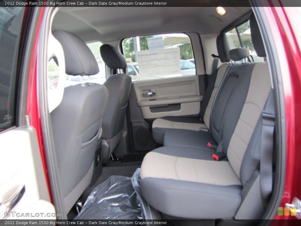 Dark Slate Gray/Medium Graystone Interior Photo for the 2012 Dodge Ram 1500 Big Horn Crew Cab #54643968