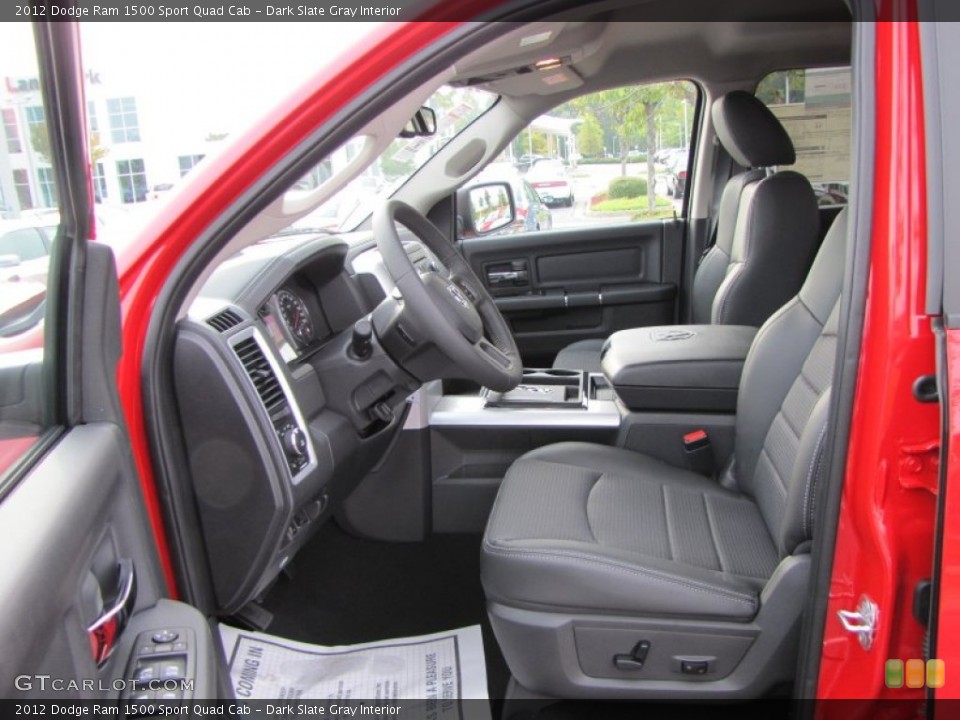 Dark Slate Gray Interior Photo for the 2012 Dodge Ram 1500 Sport Quad Cab #54644079