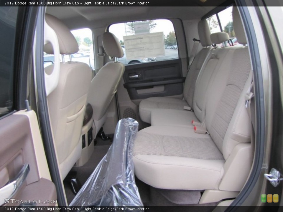Light Pebble Beige/Bark Brown Interior Photo for the 2012 Dodge Ram 1500 Big Horn Crew Cab #54644208