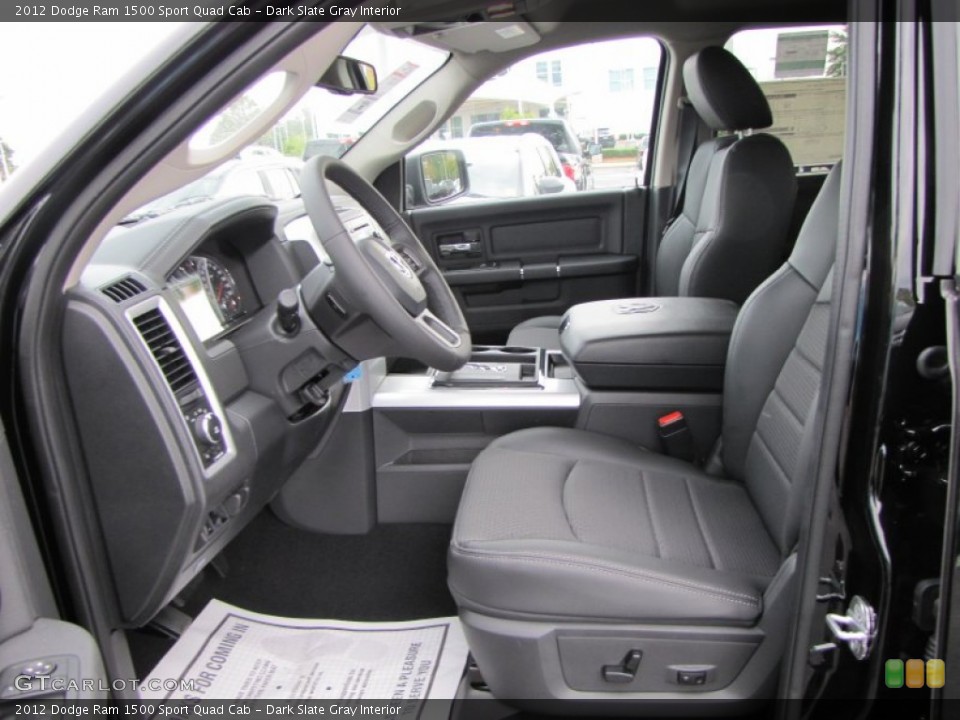 Dark Slate Gray Interior Photo for the 2012 Dodge Ram 1500 Sport Quad Cab #54644438