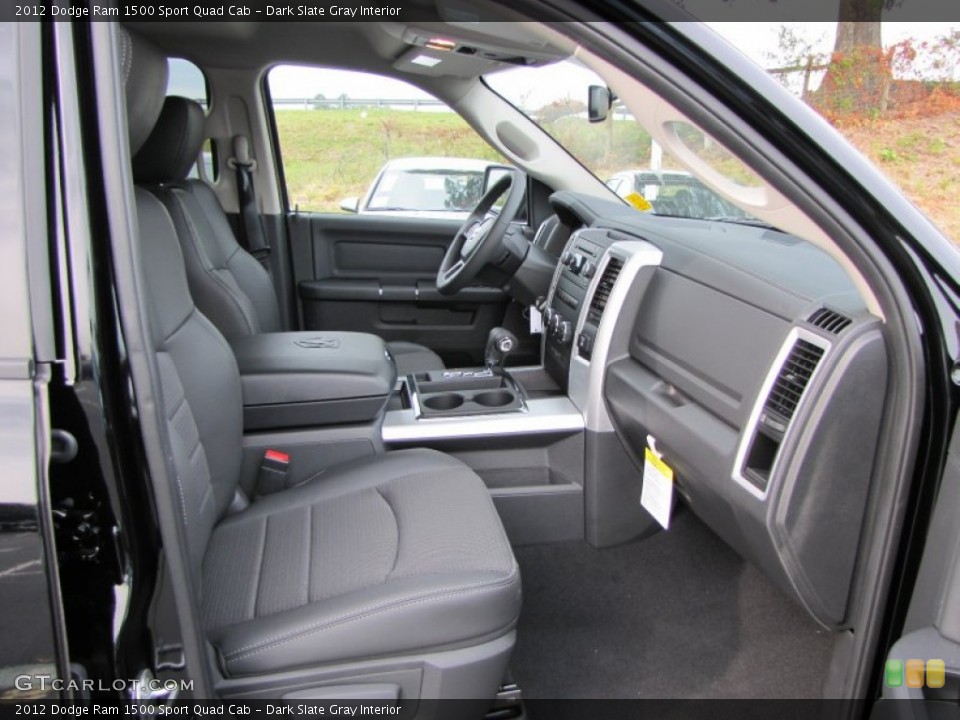 Dark Slate Gray Interior Photo for the 2012 Dodge Ram 1500 Sport Quad Cab #54644460