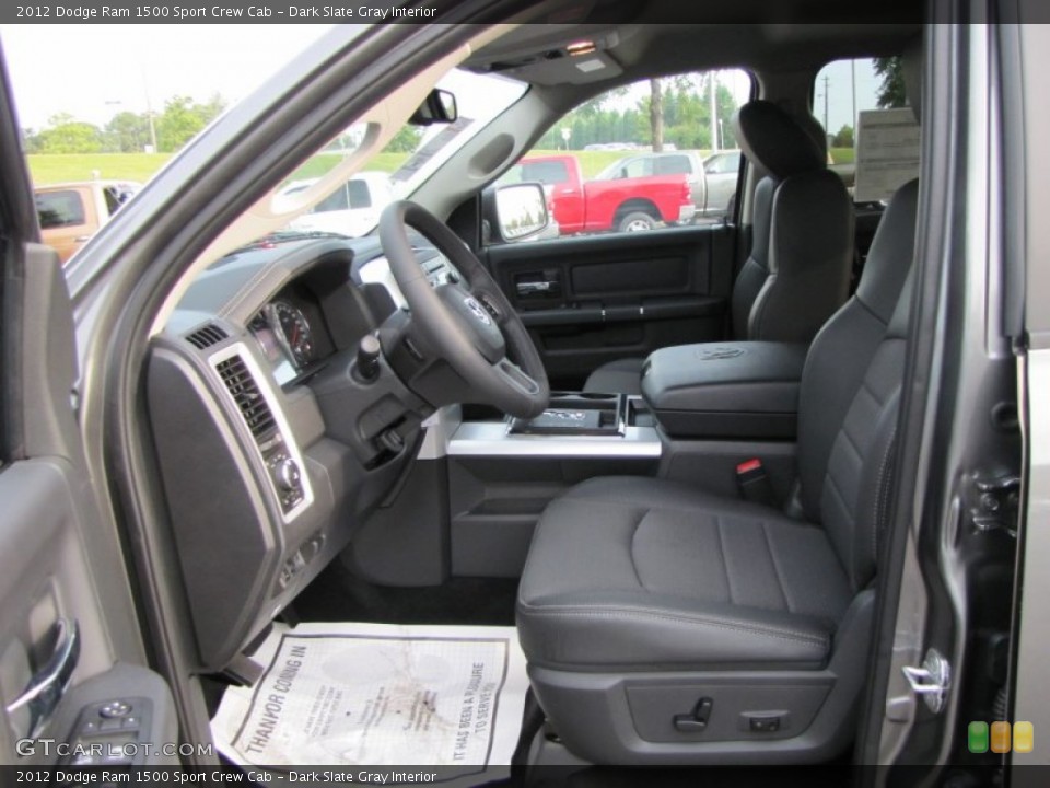 Dark Slate Gray Interior Photo for the 2012 Dodge Ram 1500 Sport Crew Cab #54644559