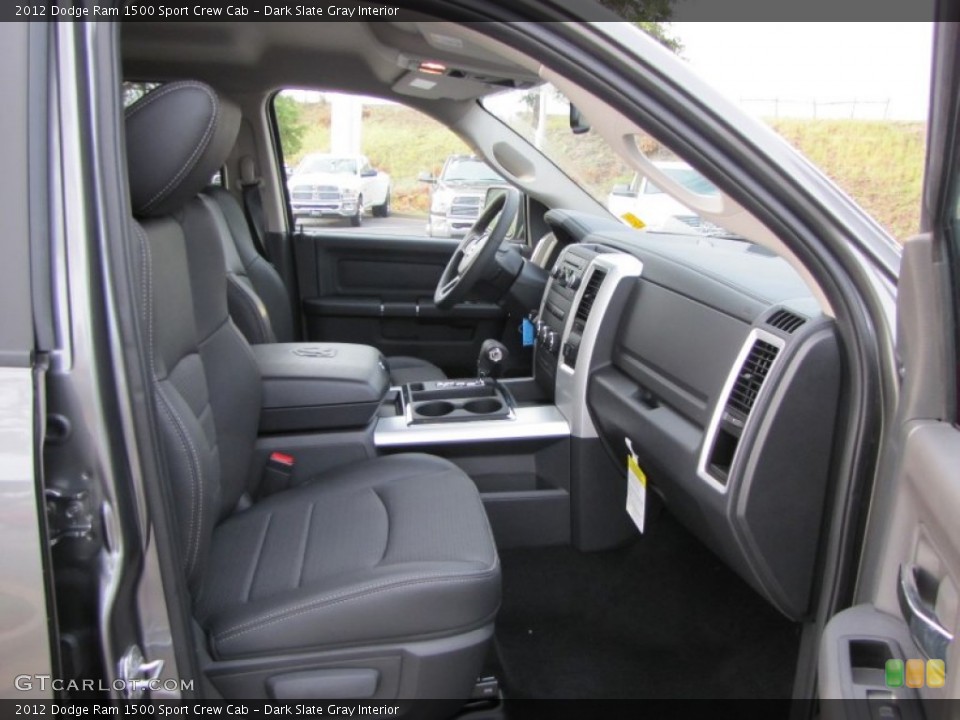 Dark Slate Gray Interior Photo for the 2012 Dodge Ram 1500 Sport Crew Cab #54644577