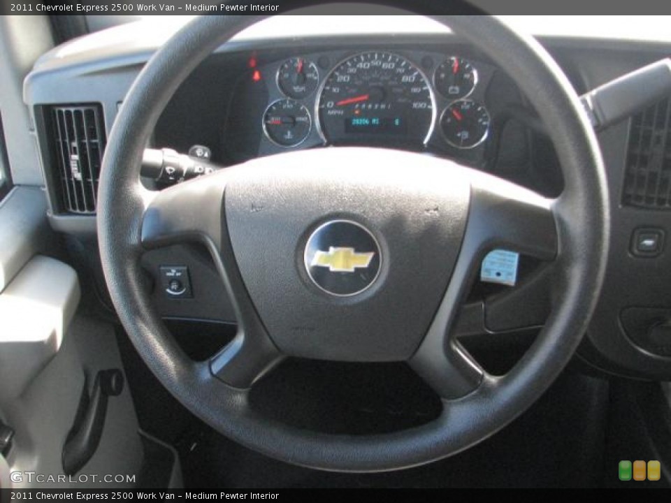 Medium Pewter Interior Steering Wheel for the 2011 Chevrolet Express 2500 Work Van #54644658