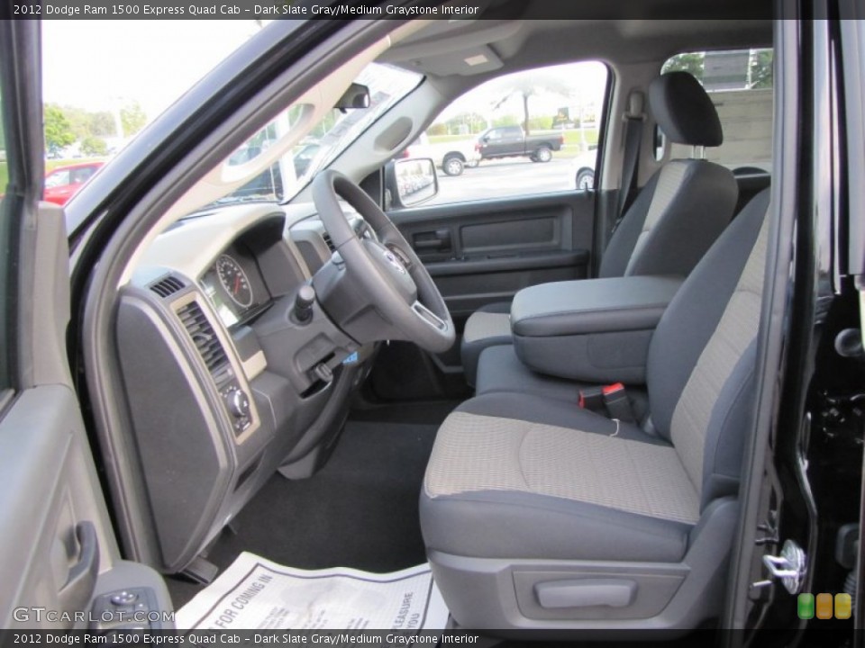 Dark Slate Gray/Medium Graystone Interior Photo for the 2012 Dodge Ram 1500 Express Quad Cab #54644680