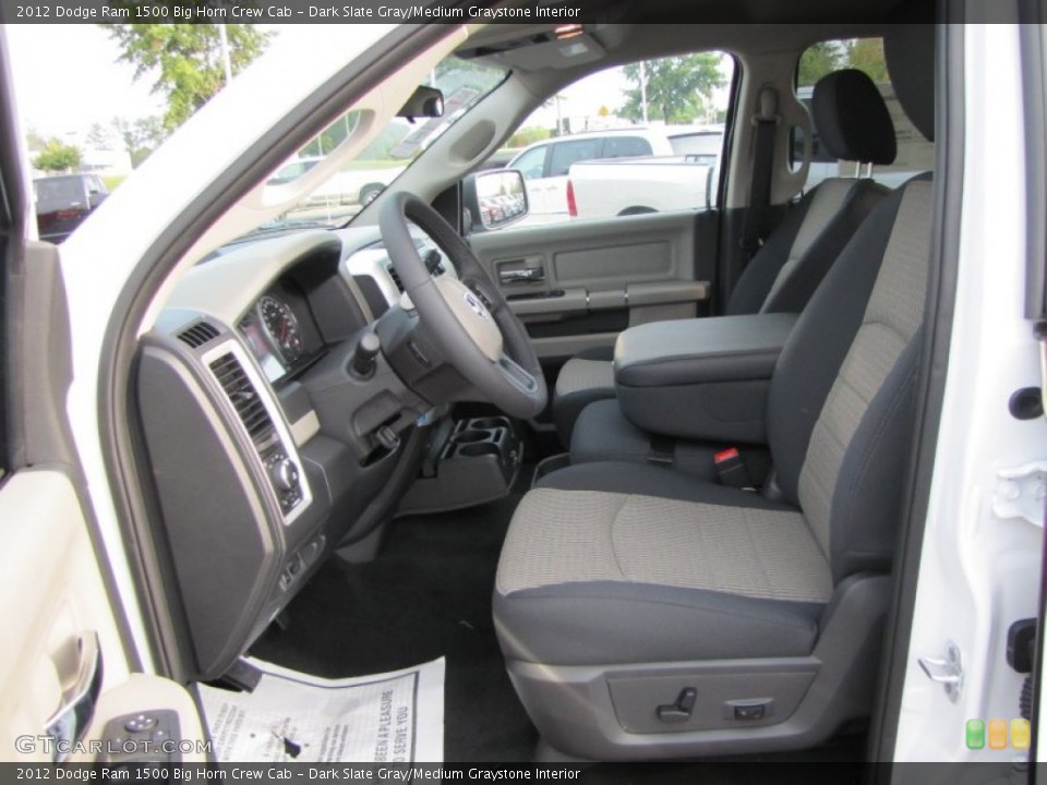 Dark Slate Gray/Medium Graystone Interior Photo for the 2012 Dodge Ram 1500 Big Horn Crew Cab #54644916