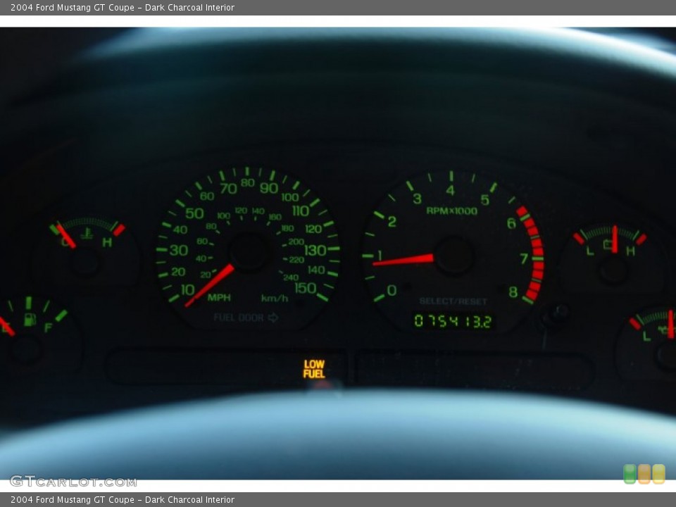 Dark Charcoal Interior Gauges for the 2004 Ford Mustang GT Coupe #54645927