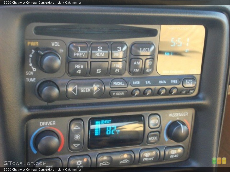 Light Oak Interior Audio System for the 2000 Chevrolet Corvette Convertible #54646318