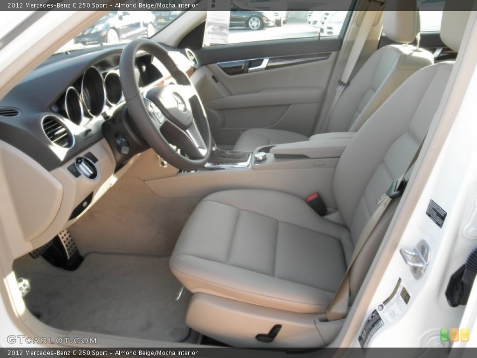 Almond Beige/Mocha Interior Photo for the 2012 Mercedes-Benz C 250 Sport #54648093