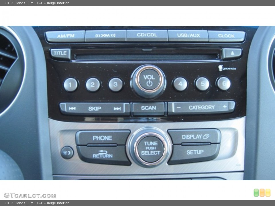 Beige Interior Controls for the 2012 Honda Pilot EX-L #54649377