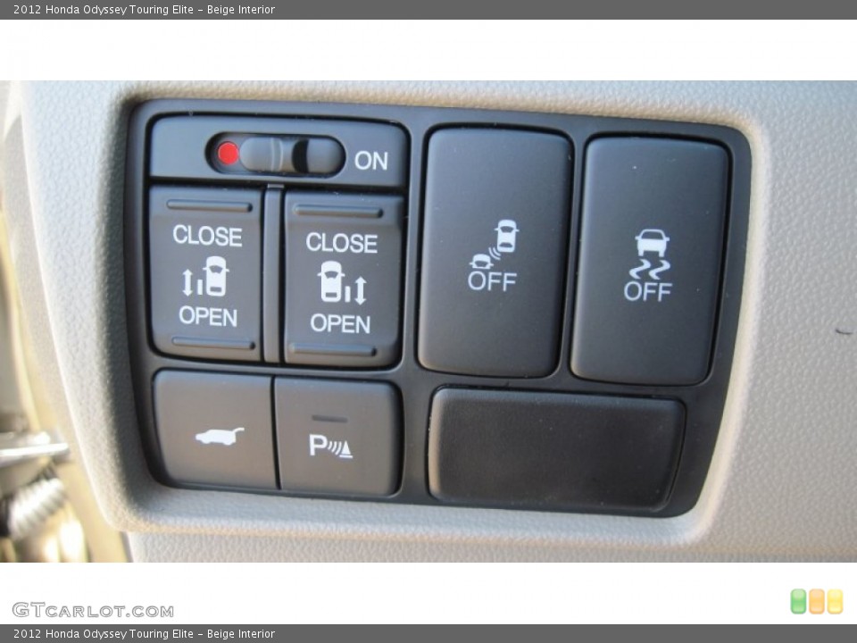 Beige Interior Controls for the 2012 Honda Odyssey Touring Elite #54649611