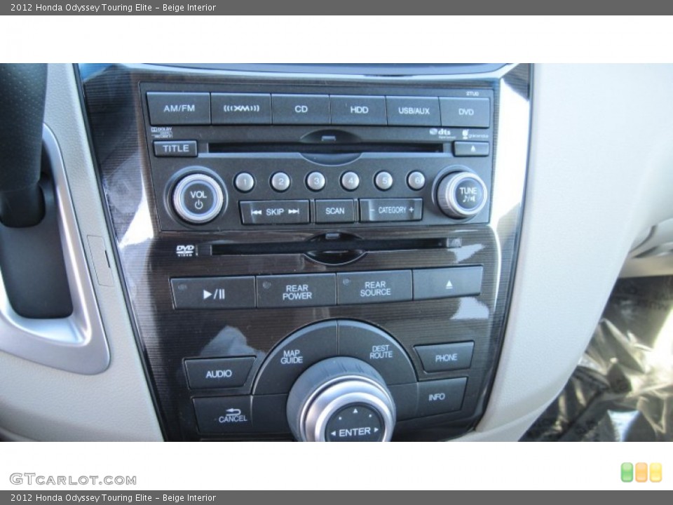 Beige Interior Controls for the 2012 Honda Odyssey Touring Elite #54649653