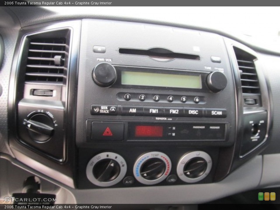 Graphite Gray Interior Controls for the 2006 Toyota Tacoma Regular Cab 4x4 #54650294