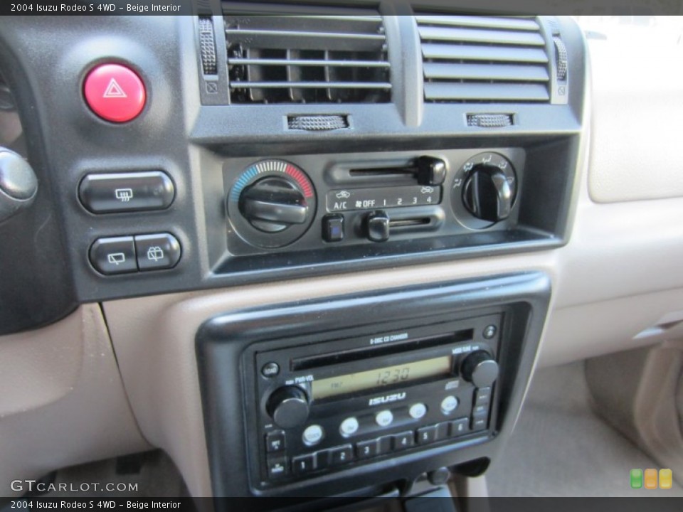 Beige Interior Controls for the 2004 Isuzu Rodeo S 4WD #54653793