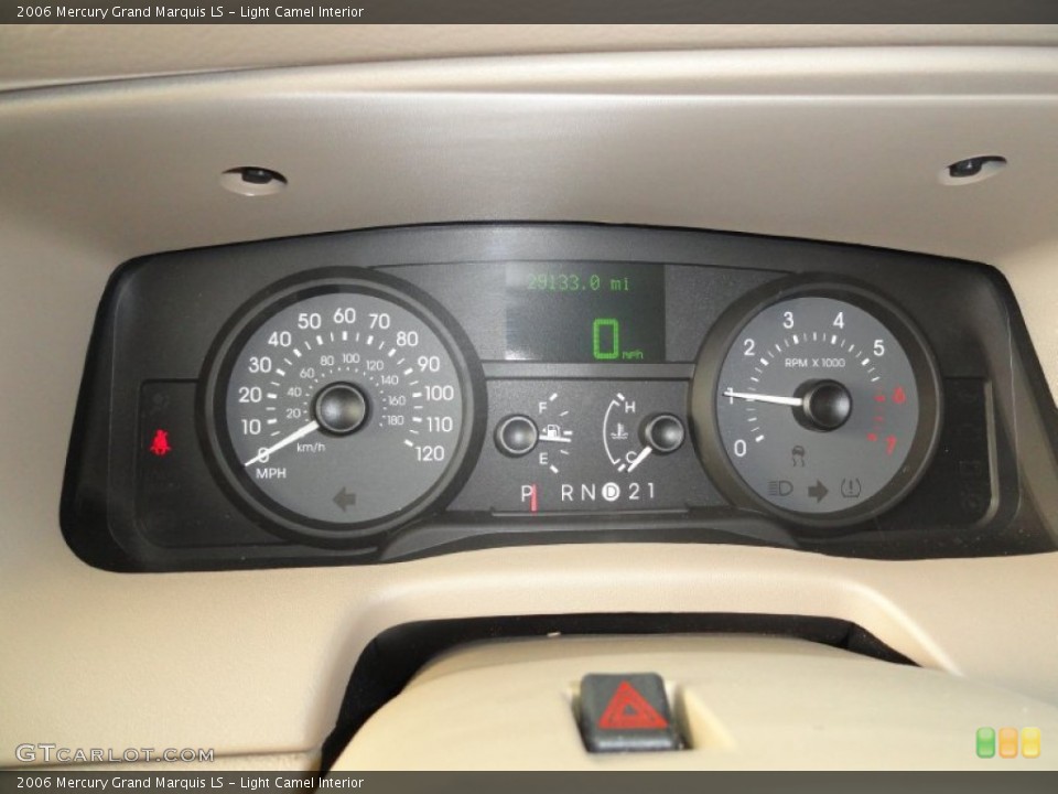 Light Camel Interior Gauges for the 2006 Mercury Grand Marquis LS #54654762