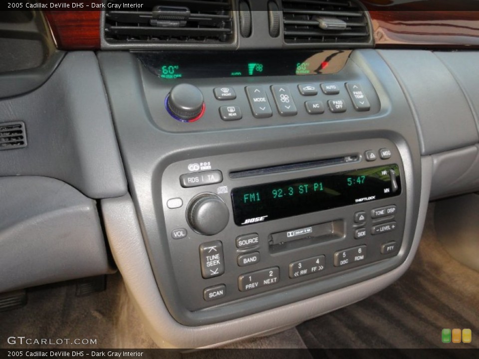 Dark Gray Interior Controls for the 2005 Cadillac DeVille DHS #54655971