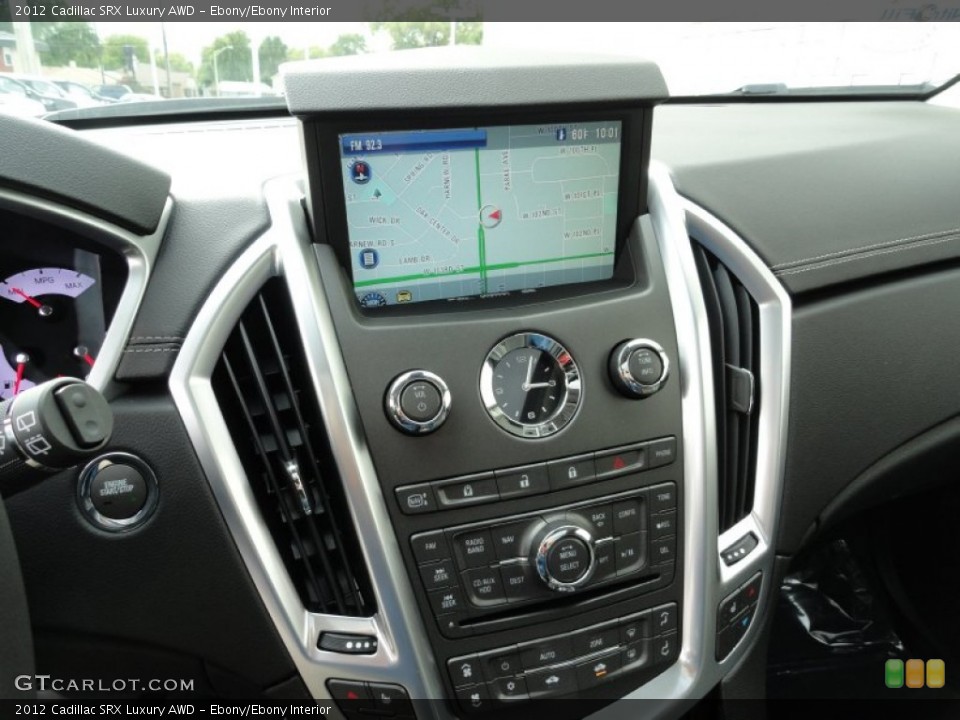 Ebony/Ebony Interior Controls for the 2012 Cadillac SRX Luxury AWD #54656202