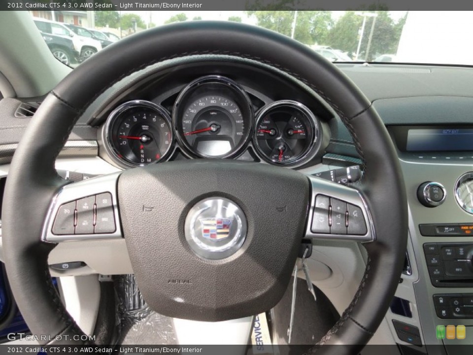 Light Titanium/Ebony Interior Steering Wheel for the 2012 Cadillac CTS 4 3.0 AWD Sedan #54656352