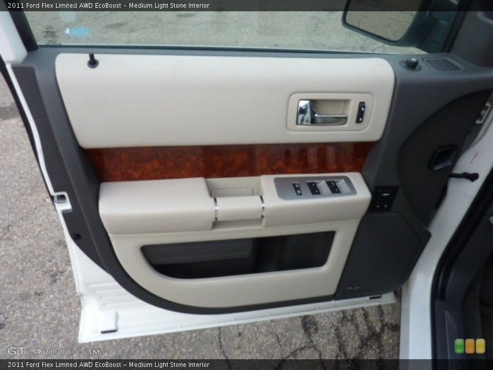Medium Light Stone Interior Door Panel for the 2011 Ford Flex Limited AWD EcoBoost #54656842