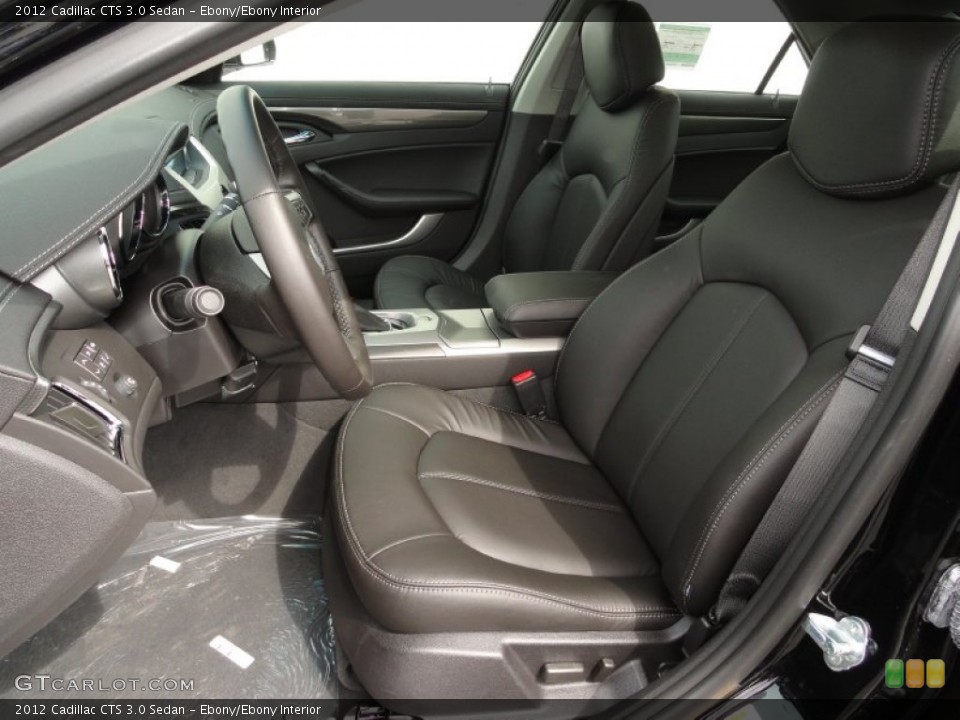 Ebony/Ebony Interior Photo for the 2012 Cadillac CTS 3.0 Sedan #54656906