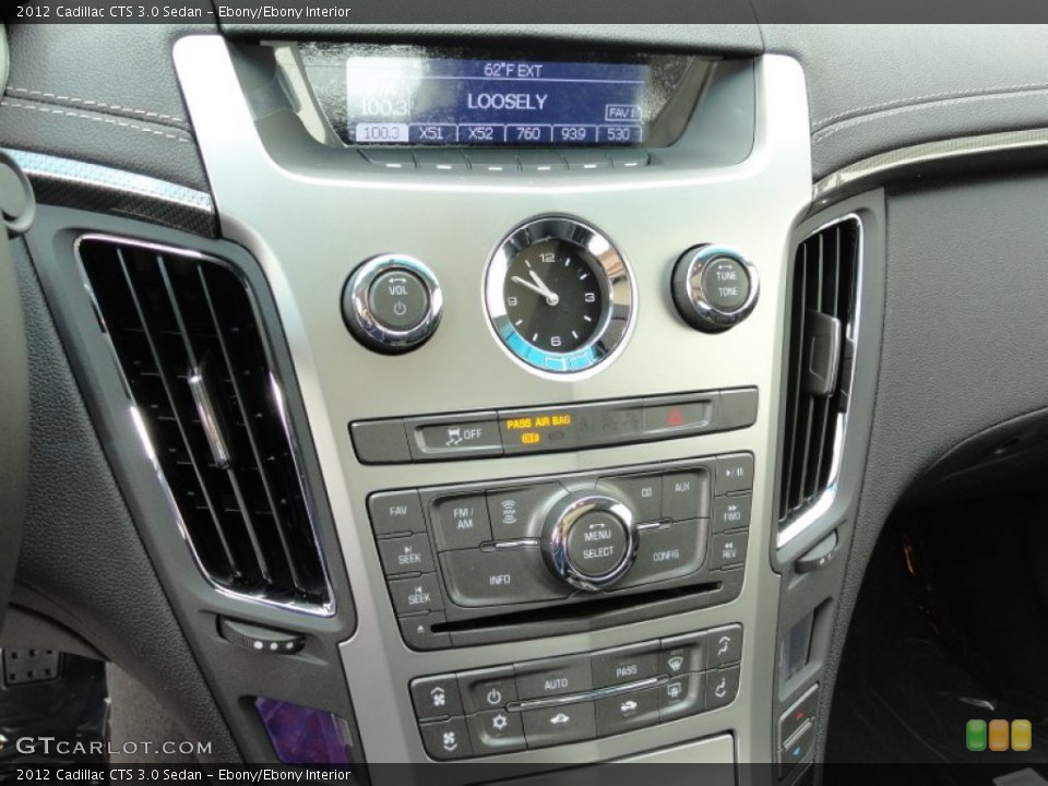 Ebony/Ebony Interior Controls for the 2012 Cadillac CTS 3.0 Sedan #54656943