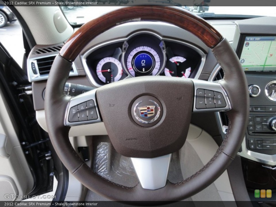 Shale/Brownstone Interior Steering Wheel for the 2012 Cadillac SRX Premium #54657132