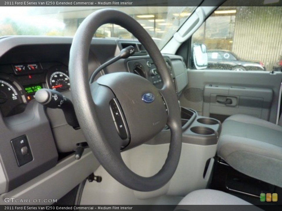 Medium Flint Interior Steering Wheel for the 2011 Ford E Series Van E250 Extended Commercial #54657192