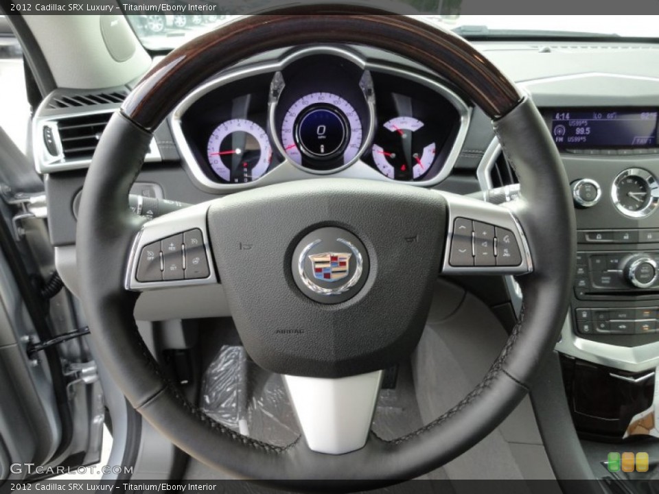 Titanium/Ebony Interior Steering Wheel for the 2012 Cadillac SRX Luxury #54657315