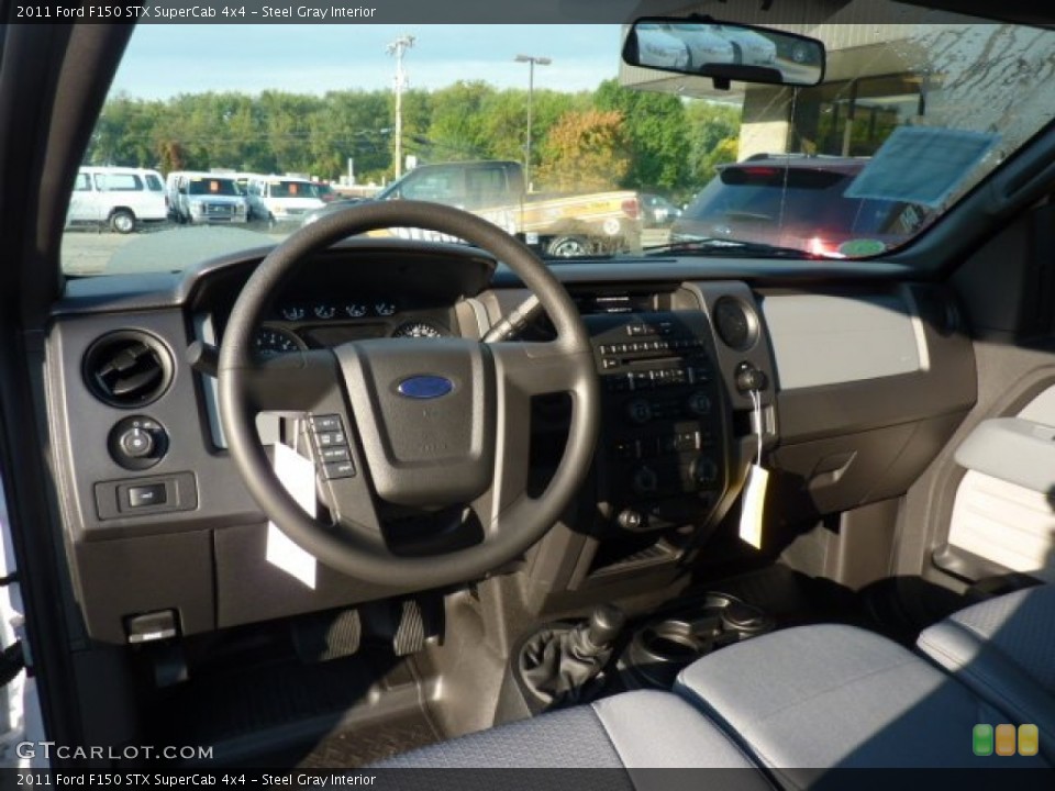 Steel Gray Interior Dashboard for the 2011 Ford F150 STX SuperCab 4x4 #54658248