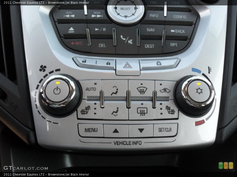 Brownstone/Jet Black Interior Controls for the 2011 Chevrolet Equinox LTZ #54660195