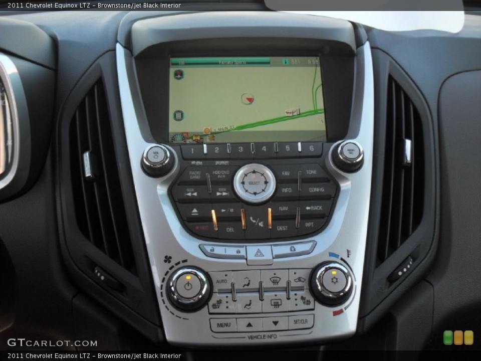 Brownstone/Jet Black Interior Navigation for the 2011 Chevrolet Equinox LTZ #54660204