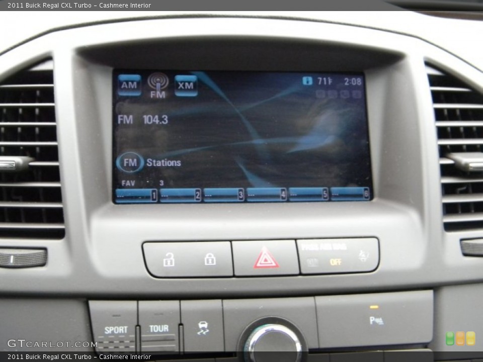 Cashmere Interior Audio System for the 2011 Buick Regal CXL Turbo #54662205