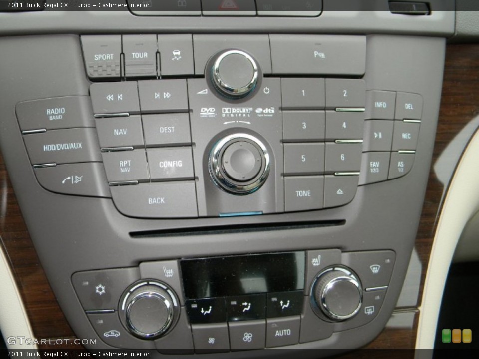 Cashmere Interior Controls for the 2011 Buick Regal CXL Turbo #54662214