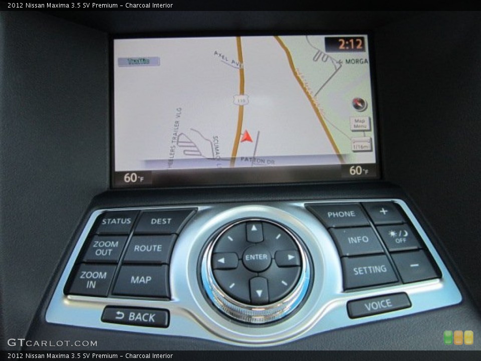 Charcoal Interior Navigation for the 2012 Nissan Maxima 3.5 SV Premium #54662412