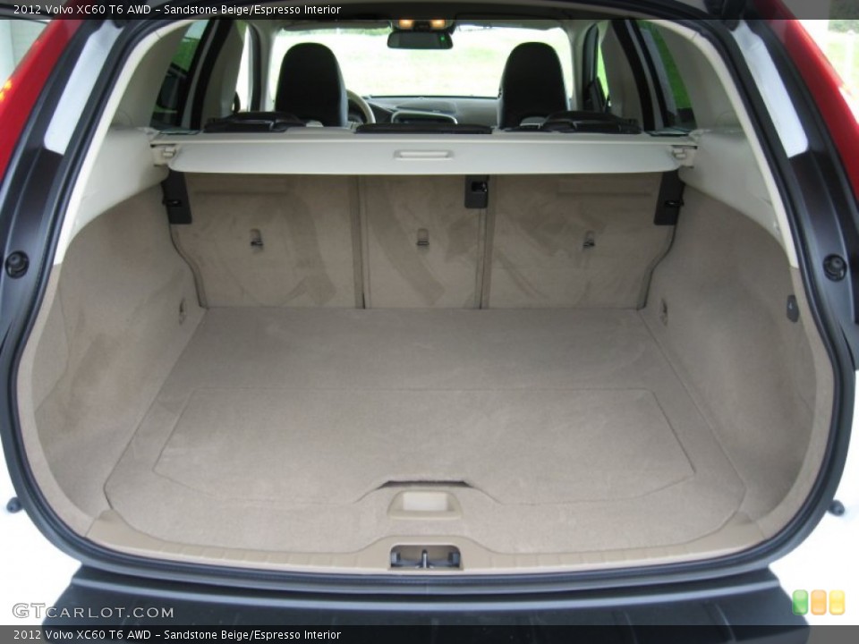 Sandstone Beige/Espresso Interior Trunk for the 2012 Volvo XC60 T6 AWD #54663045