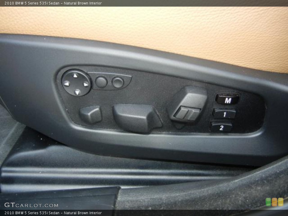 Natural Brown Interior Controls for the 2010 BMW 5 Series 535i Sedan #54663084