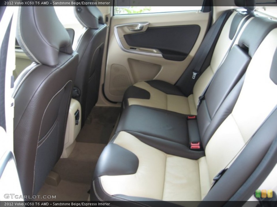 Sandstone Beige/Espresso Interior Photo for the 2012 Volvo XC60 T6 AWD #54663090