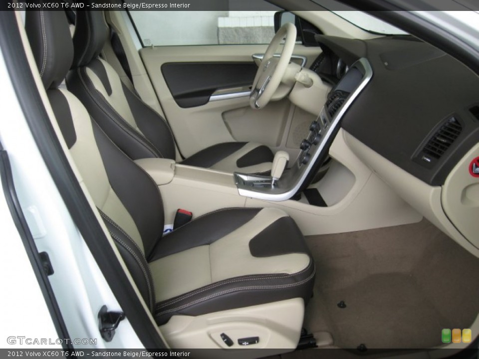 Sandstone Beige/Espresso Interior Photo for the 2012 Volvo XC60 T6 AWD #54663120