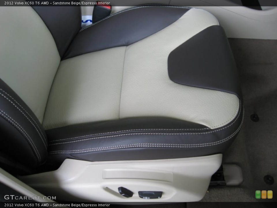 Sandstone Beige/Espresso Interior Photo for the 2012 Volvo XC60 T6 AWD #54663129