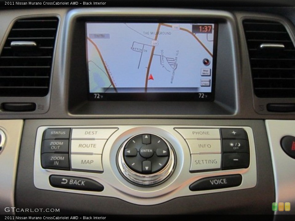 Black Interior Navigation for the 2011 Nissan Murano CrossCabriolet AWD #54663666