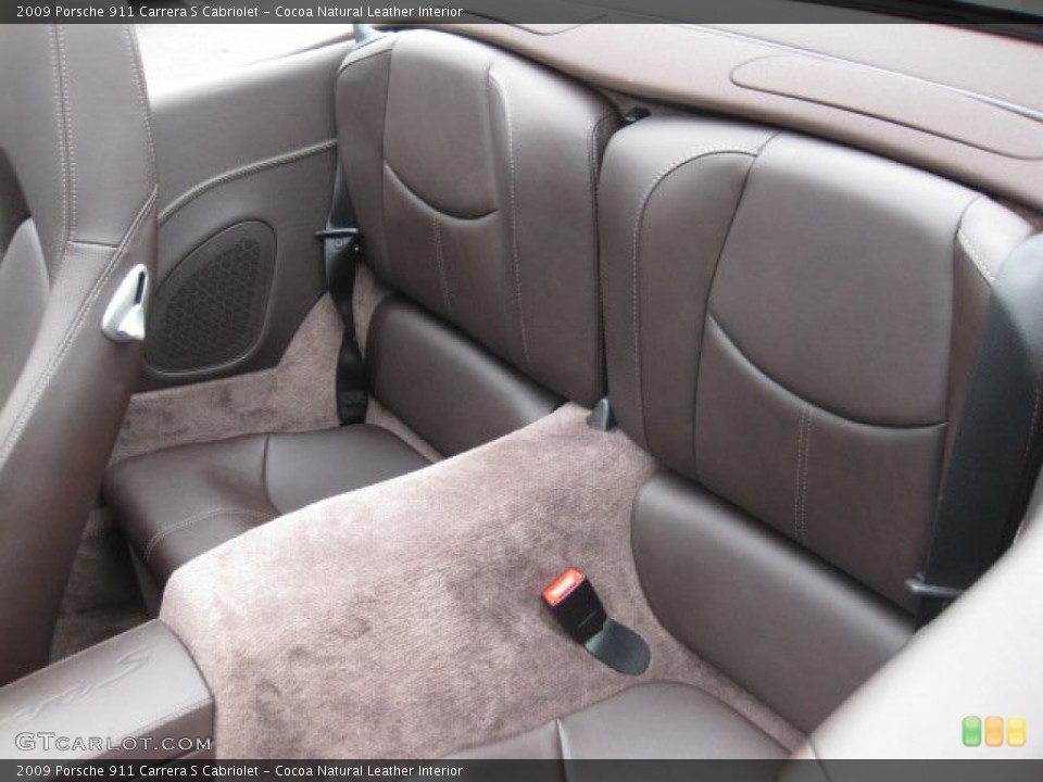 Cocoa Natural Leather Interior Photo for the 2009 Porsche 911 Carrera S Cabriolet #54663828