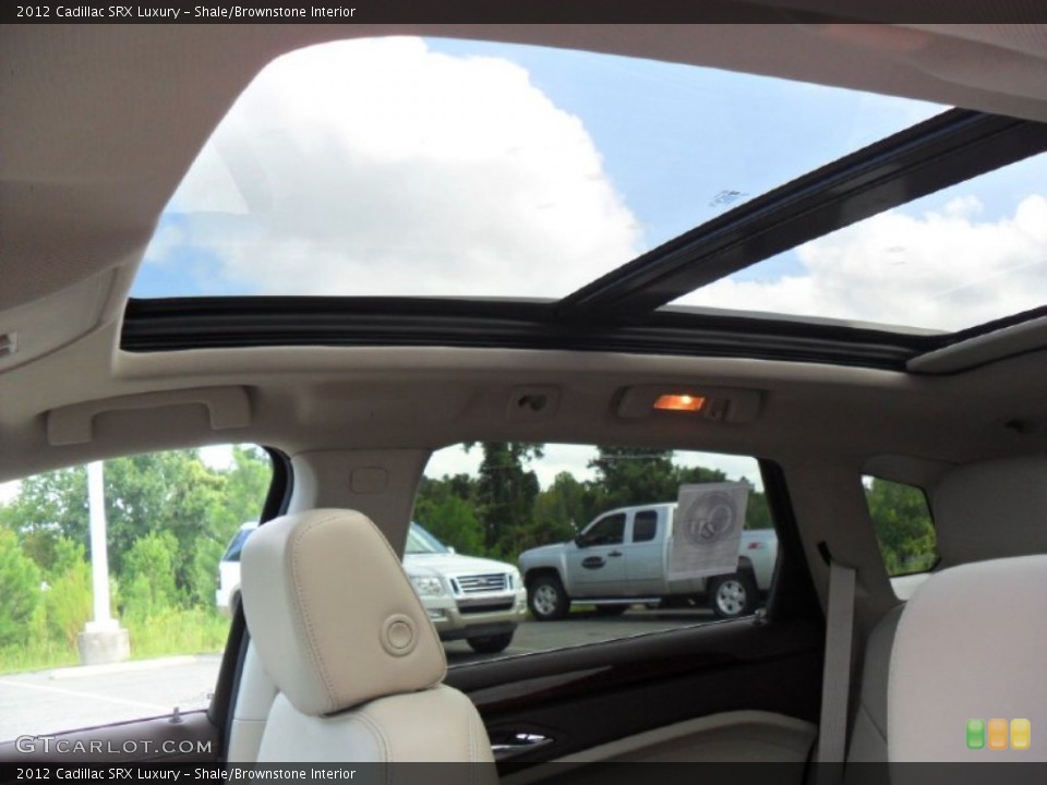 Shale/Brownstone Interior Sunroof for the 2012 Cadillac SRX Luxury #54664456
