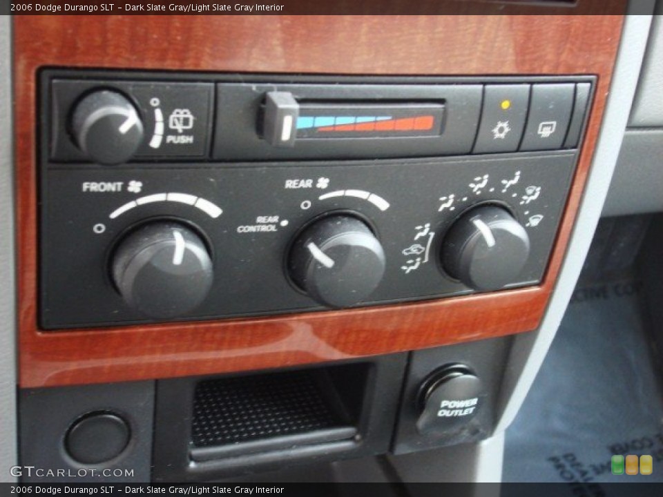 Dark Slate Gray/Light Slate Gray Interior Controls for the 2006 Dodge Durango SLT #54664581