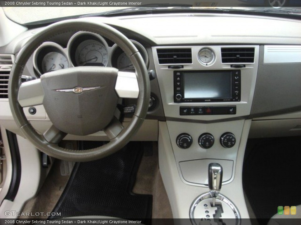 Dark Khaki/Light Graystone Interior Dashboard for the 2008 Chrysler Sebring Touring Sedan #54664911