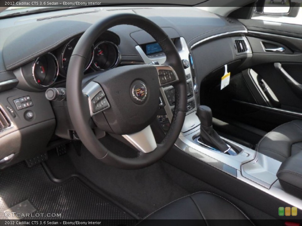 Ebony/Ebony Interior Prime Interior for the 2012 Cadillac CTS 3.6 Sedan #54665082