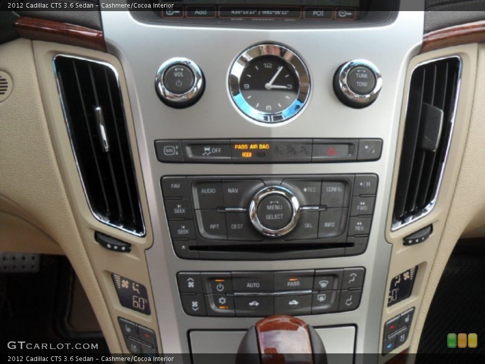 Cashmere/Cocoa Interior Controls for the 2012 Cadillac CTS 3.6 Sedan #54665190