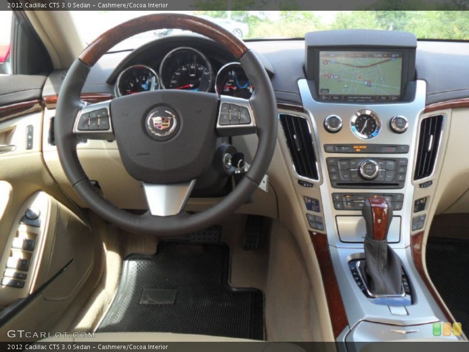 Cashmere/Cocoa Interior Dashboard for the 2012 Cadillac CTS 3.0 Sedan #54665456