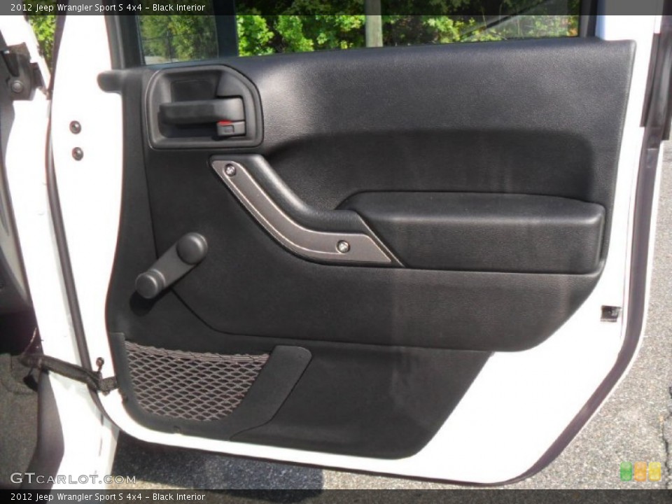 Black Interior Door Panel for the 2012 Jeep Wrangler Sport S 4x4 #54666780